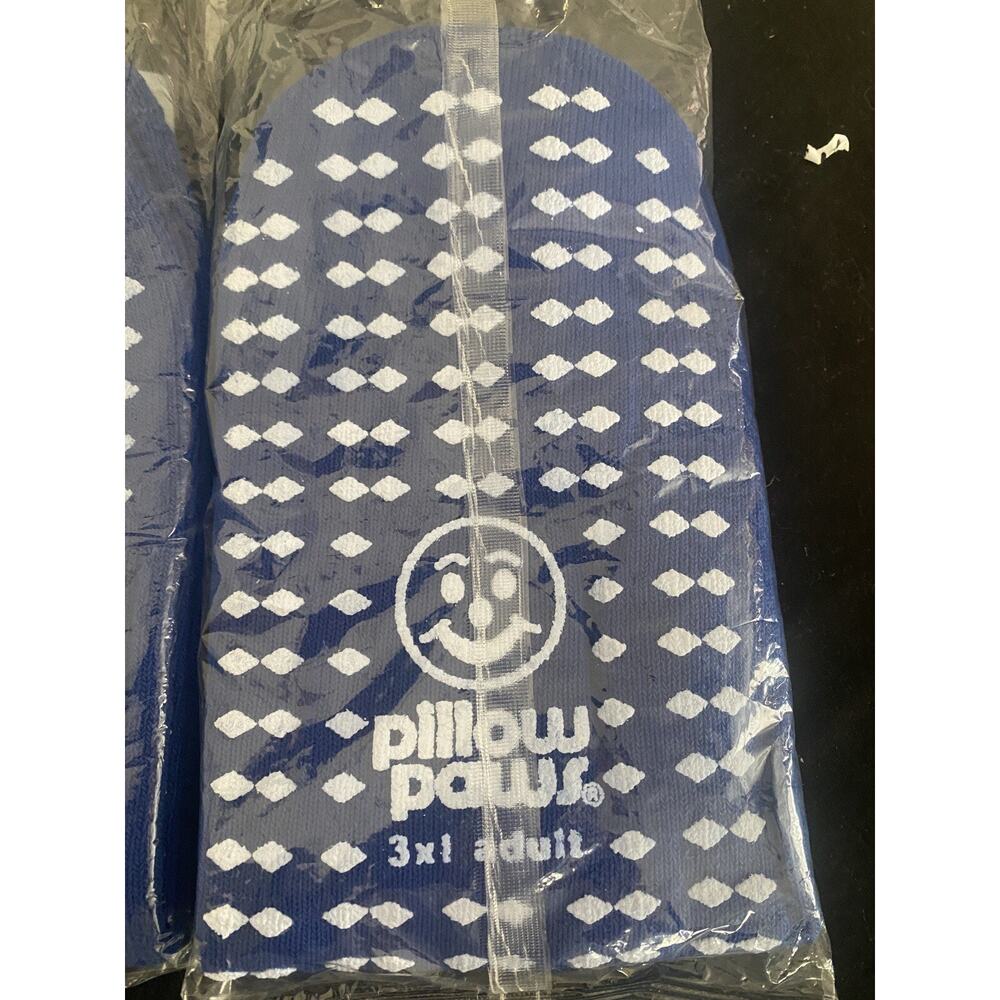 2 Pair Pillow Paws Terries Bariatric Non Slip 3XL Royal Blue 1099 Latex Free NIP